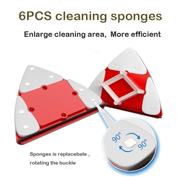 Outside Magnetic Window Cleaner, Double-Sided Brush Glass Wiper Cleaning Tools, - Picture 5 of 15